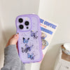Painted Butterfly Glitter Transparent Drop-resistant Protective Cover