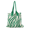 Tote New Large Capacity Single Shoulder Zebra Pattern Knitted Bag Women