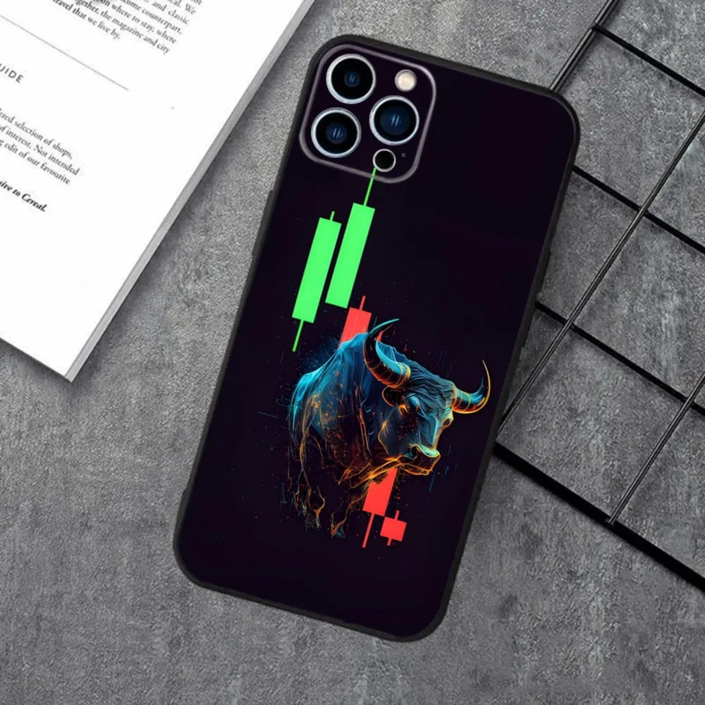 Black Rear Cover Anti-fall Protective Case Phone Case