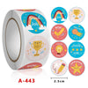 Copper Board Self-adhesive Children's Cartoon Stickers Label