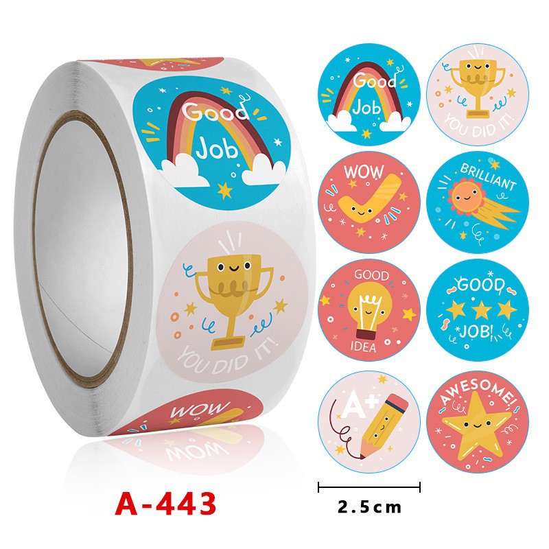 Copper Board Self-adhesive Children's Cartoon Stickers Label