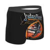 Judas Priest Accessories British Steel Firepower Men Boxer Briefs Breathable Underwear Top Quality Print Shorts Birthday Gifts