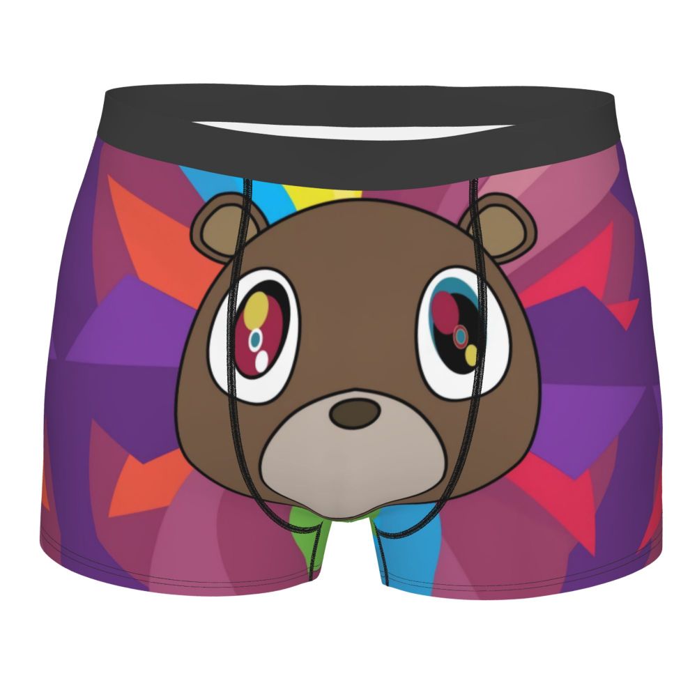 Custom Funny Kanye West Meme Boxer Shorts For Men 3D Print Sexy POP Rapper Underwear Panties Briefs Soft Underpants