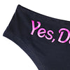 Yes Daddy Letter Printed Women Funny Lingerie G-string Underwear Panties T String Thongs Knickers Underwear Ladies Briefs