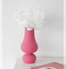 9.8 Inch Fuchsia Ceramic Vase Barbie Pink Porcelain Centerpiece Bud Vase Minimalist Home Decoration Floral Dried Flower Vase