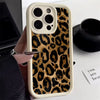 Leopard Print Graphic Silicone Phone Case For iPhone 15 14 13 12 11 Pro Max XS X XR 7 8 14 Plus 15 Shockproof Soft Bumper Cover