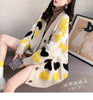 Loose and Lazy Sweater Coat Women's Autumn and Winter Thickened 2023 New Korean Version Versatile Long Knitted Cardigan