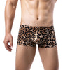 Sexy Men's Boxers Underwear Leopard Pattern Low Waist Soft Boxershorts Men Lingerie Underpants