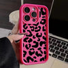 Black Leopard Print Pattern Silicone Phone Case For iPhone 11 12 13 14 15 16 Pro Max X XS XR 7 8 Plus SE 2 Shockproof Soft Cover