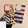 Luxury Laser Y2K Leopard Print Pattern Phone Case For iPhone 16 15 14 13 12 Pro Max 16 Plus 11 Fashion Shockproof Back Cover