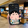 C-Crayon S-ShinChan Cartoon Phone Case For iPhone 15 14 13 12 11 Pro Max 15 14 8 7 6 Plus X XS Max 8 7 6 Silicone Non-Slip Cover