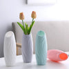 Vase Plastic Flower Bottle Colorful Stylish Durable Vases Simplicity Modern Flowerpot Circular Printed Smooth Home Decoration