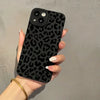 Black Print Leopard Graphic Phone Case For iPhone 16 15 14 13 12 11 Pro Max XS X 7 8 Plus SE 2022 Shockproof Soft Silicone Cover