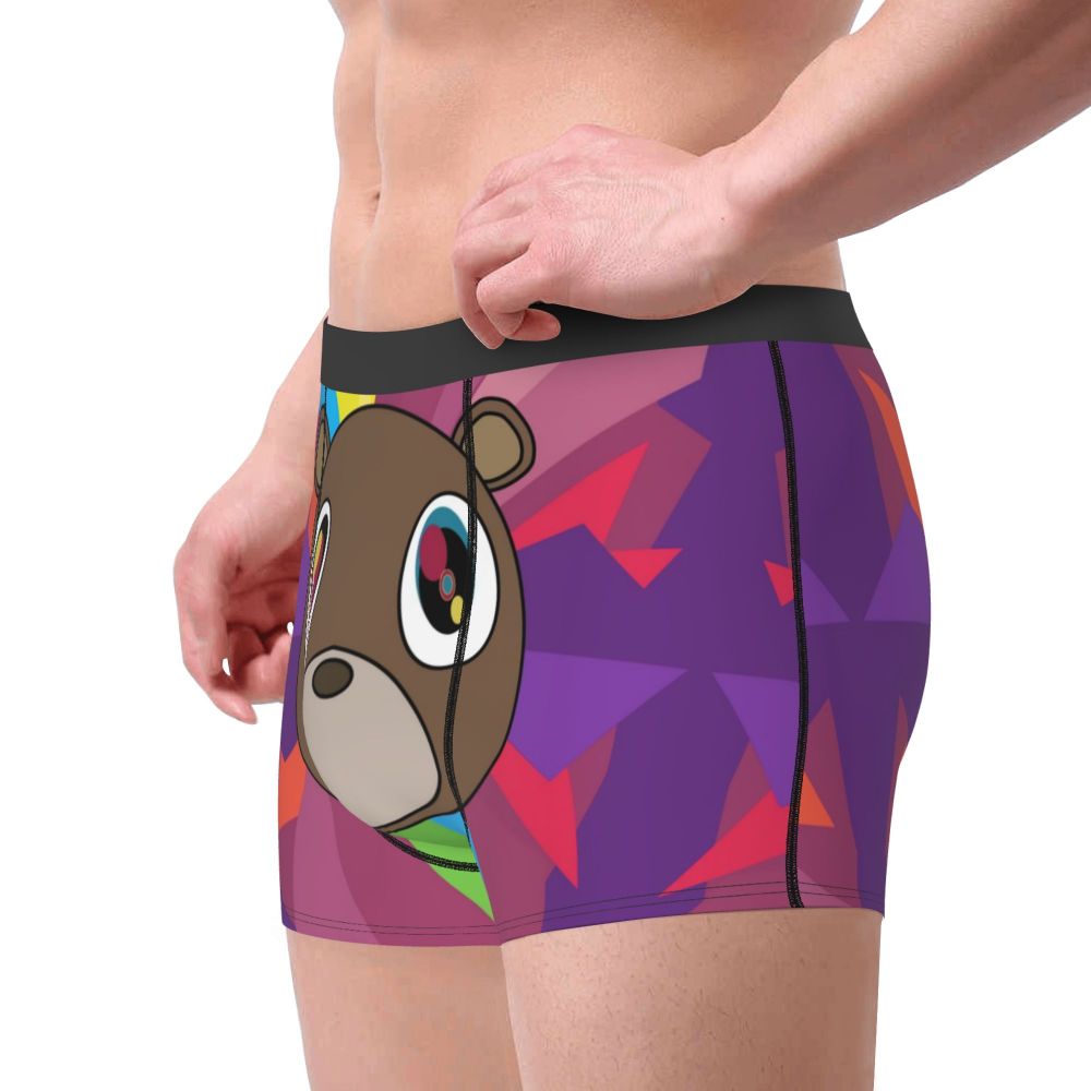 Custom Funny Kanye West Meme Boxer Shorts For Men 3D Print Sexy POP Rapper Underwear Panties Briefs Soft Underpants