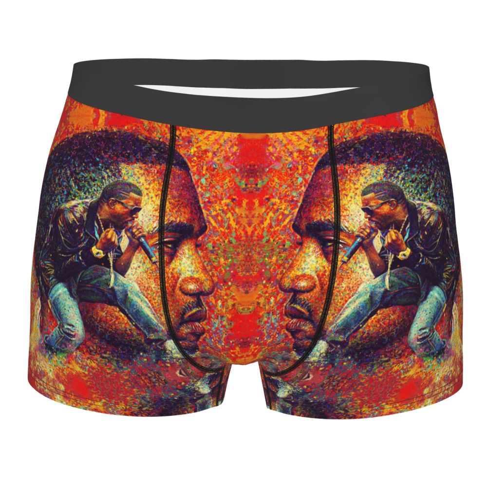 Custom Funny Kanye West Meme Boxer Shorts For Men 3D Print Sexy POP Rapper Underwear Panties Briefs Soft Underpants