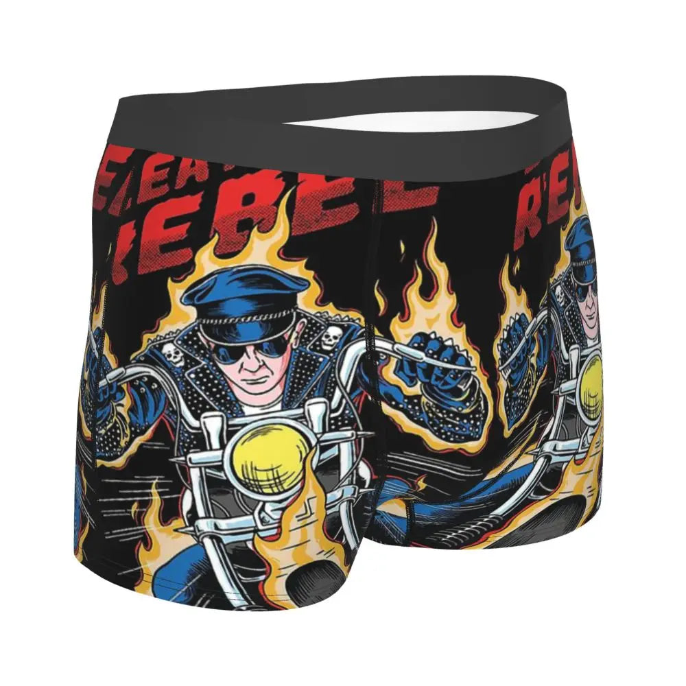 Judas Priest Accessories British Steel Firepower Men Boxer Briefs Breathable Underwear Top Quality Print Shorts Birthday Gifts