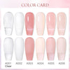 MEET ACROSS 8ML Quick Extension Nail Gel Vernis Nude Milk White Gel Nail Polish UV Semi Permanent Nails Art For Manicure Tools