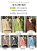 Women's V-Neck 100% Wool Cashmere Cardigan Women's Knit Sweater Spring and Autumn Super Soft Loose Large Size Long Sleeve Shirt