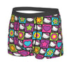 Custom Male Cool Hello Kitty Men Underwear Boxer Briefs Soft Shorts Panties Underpants