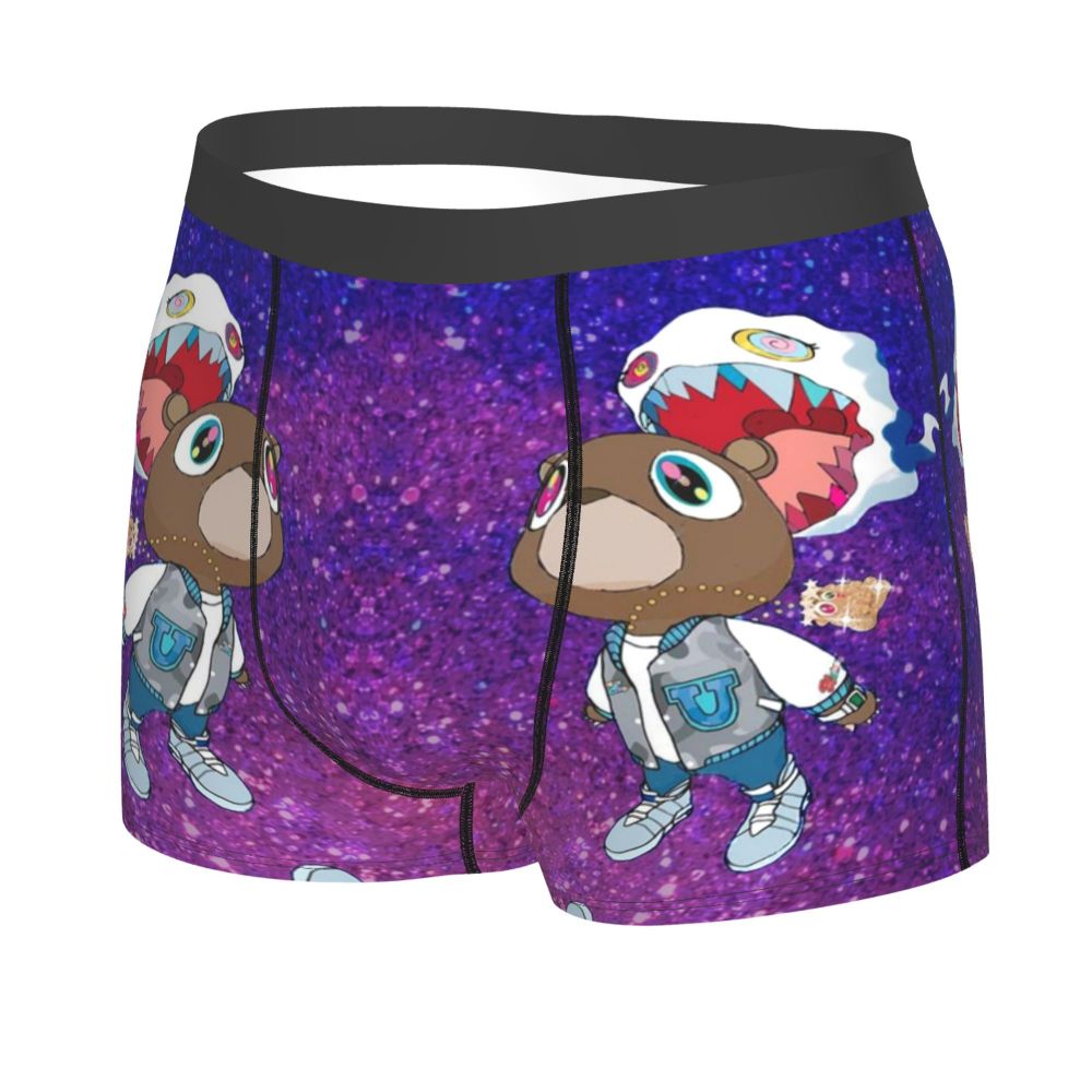 Custom Funny Kanye West Meme Boxer Shorts For Men 3D Print Sexy POP Rapper Underwear Panties Briefs Soft Underpants