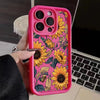 Sunflowers Printed Matte Phone Case for iPhone 14 13 11 15 16 Pro Max 12 Mini XS XR X 8 7 Plus SE2 14Pro 13Pro Soft Bumper Cover