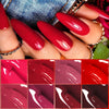 MEET ACROSS 7ml Wine Red Gel Nail Polish Long-Lasting French Style Gel Nail Supplies For Manicure DIY Design Nail Art Varnish