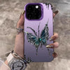 Moon Butterfly Phone Cases for iPhone 15 Pro Max Case 13 14 11 12 15 XR XSMax X 7 8 14 Plus SE 2020 Shockproof Bumper Back Cover