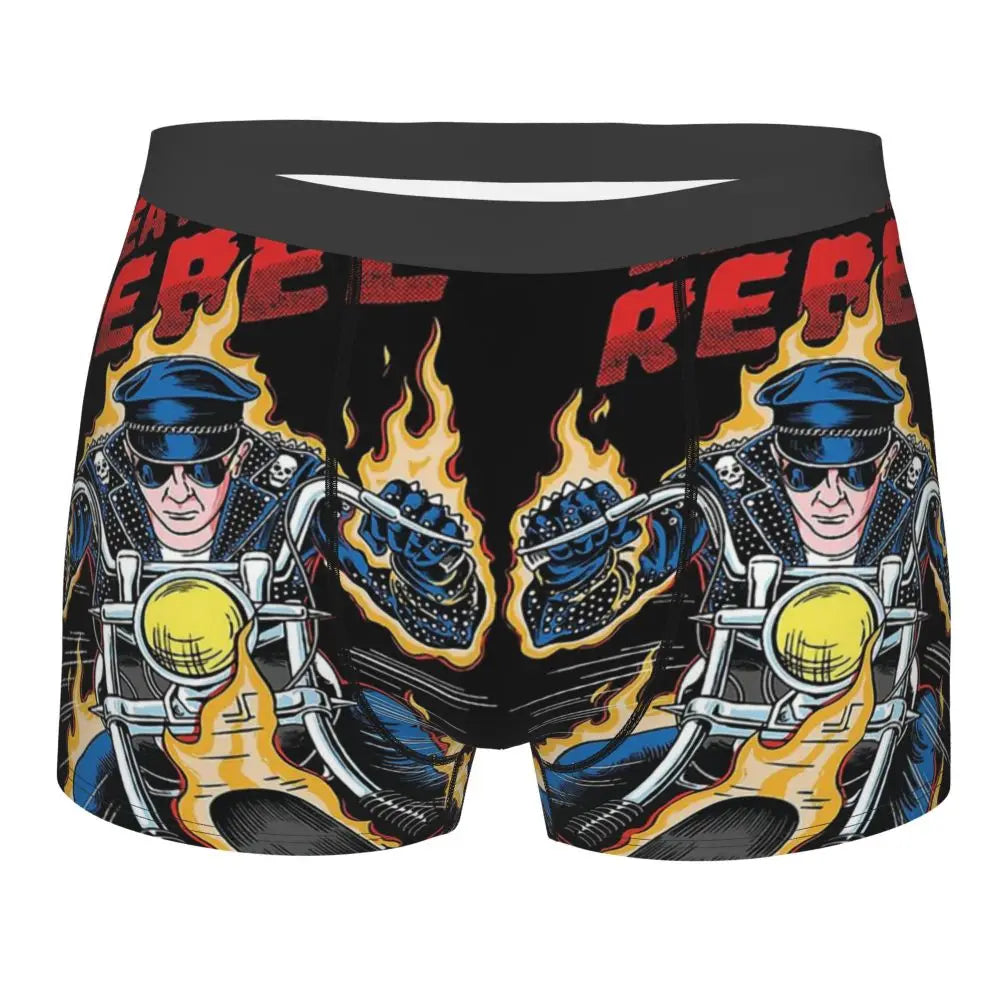 Judas Priest Accessories British Steel Firepower Men Boxer Briefs Breathable Underwear Top Quality Print Shorts Birthday Gifts