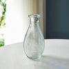 Simple Vintage Embossed Vase DIY Embossed Printing Mini Glass Vase Glass Creaft Transparent Hydroponics Vase