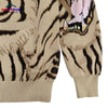 Trend High Street Leopard Print Cotton V-Neck Knit Cardigan Men's Women's Best Quality Casual Sweater