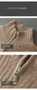 S-XXXL New Men's Knitted Cardigan 100% Mink Cashmere Sweater Business Long Sleeve Men's Half High Collar Sweater Regular style