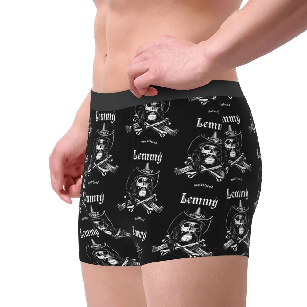 Judas Priest Accessories British Steel Firepower Men Boxer Briefs Breathable Underwear Top Quality Print Shorts Birthday Gifts