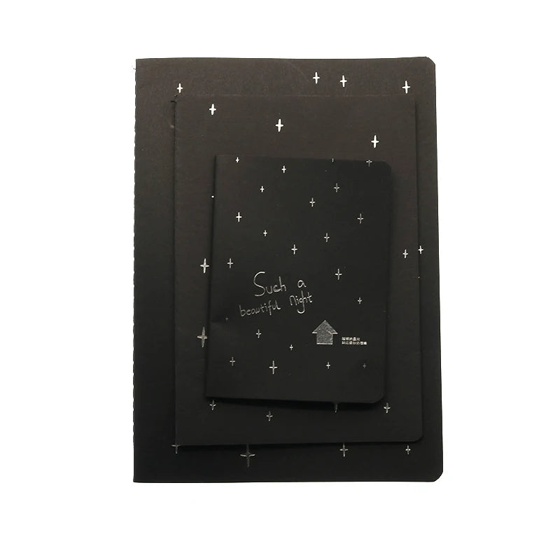 Milky Way Black Line Graffiti Sketch Notebook 16K 32K 56K Child Student Painting Notebook School Office Stationery 1pc