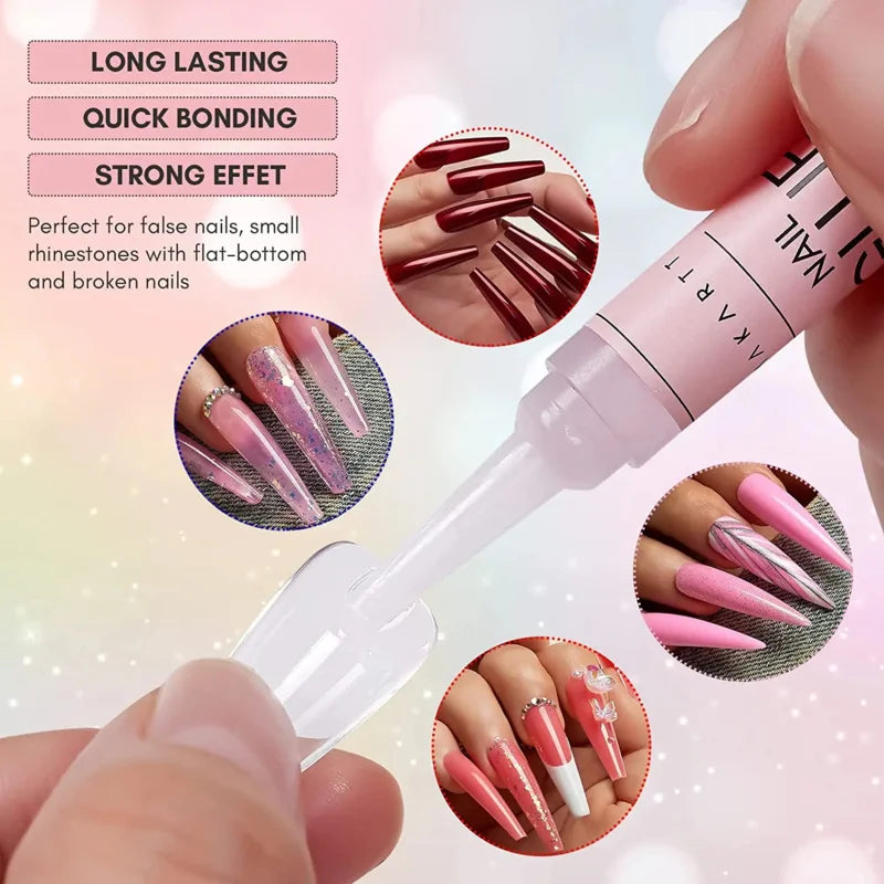 10/20pcs Gen Super Strong Nail Glue for Acrylic Nails Press On Nails  Professional Nail Bond Nail Tips Glue for Stick On Nails