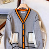 Women Cardigans Oversized Sweater V Neck Loose Knitwear Single Breasted Casual Knit Cardigan Outwear Winter Casual Jackets