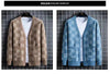 New Men's Single-breasted Trendy and Versatile Knitted Cardigan for Spring and Autumn in Japanese and Korean Styles.