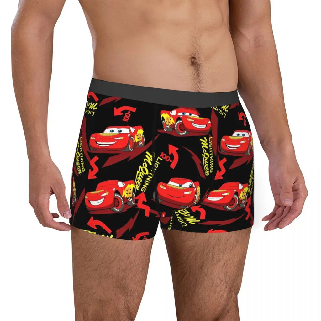 Lightning Mcqueen Car Merch Boxers Shorts Humor Underwear Boxer Pants Gag Gifts For Man