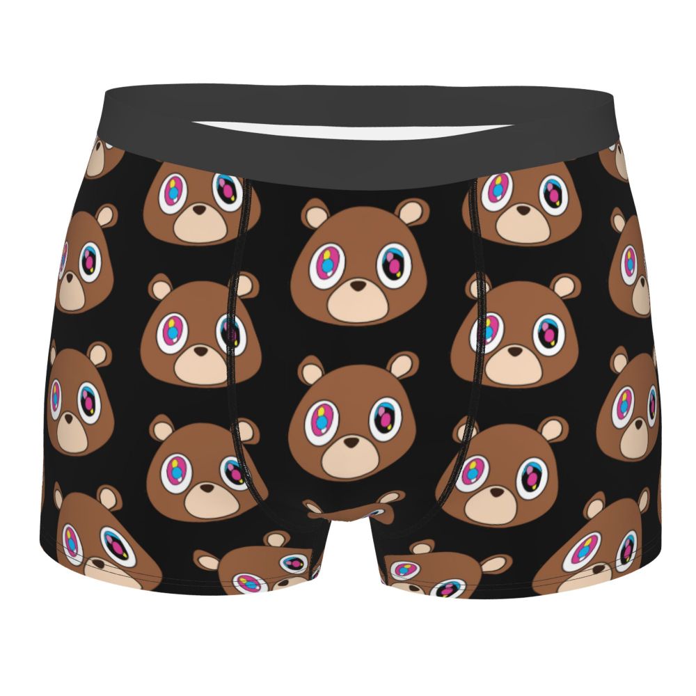 Custom Funny Kanye West Meme Boxer Shorts For Men 3D Print Sexy POP Rapper Underwear Panties Briefs Soft Underpants