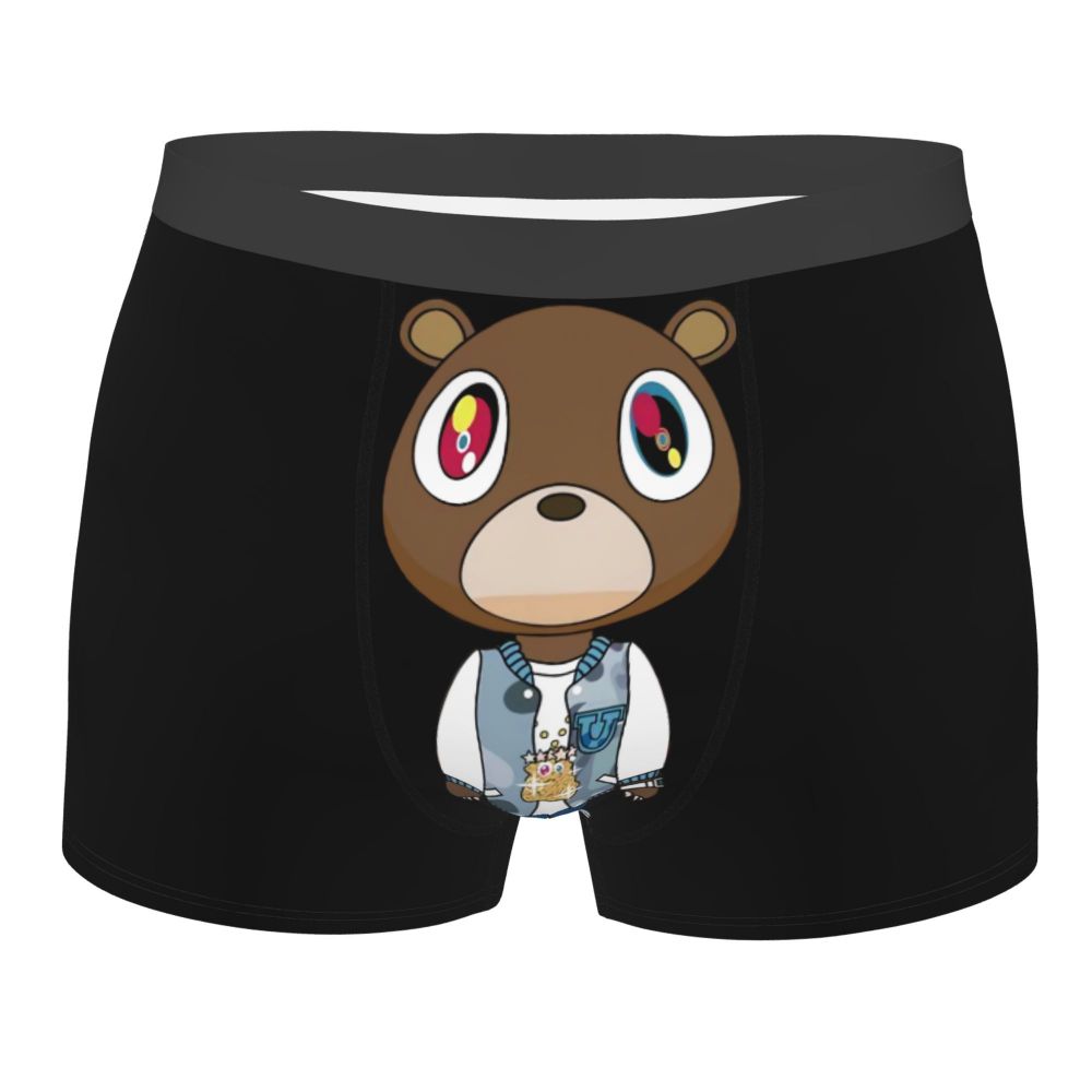 Custom Funny Kanye West Meme Boxer Shorts For Men 3D Print Sexy POP Rapper Underwear Panties Briefs Soft Underpants