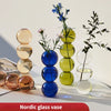 Nordic Glass Vase Home Decor Living Room Decoration Terrarium Flower Vase Plant Pots Decorative Home Accessories Decoration Gift