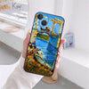 Art Van Gogh Starry Sunflower Phone Cover For iPhone 11 12 13 14 15 16 Pro Max X XR XS Max 15 16 Plus Black Soft Silicone Case