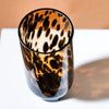 Leopard Print in Ancient Style Vases Creative High-grade Glass Vase Decoration Living Room Household Desktop Decoration Crafts