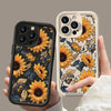 Sunflowers Printed Matte Phone Case for iPhone 14 13 11 15 16 Pro Max 12 Mini XS XR X 8 7 Plus SE2 14Pro 13Pro Soft Bumper Cover