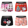 Sanrio Hello Kitty Cartoon Spiderman Underwear Printed Boxer Shorts High Quality Man Panties Breathable Shorts Briefs Gift Idea