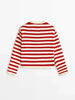 Ethereal MD 2024 women's spring new style of Slim-fit commuter buckle classic striped cardigan for women