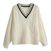 2024 Autumn Women Star Embroidered Cardigan V-neck Knitted Sweater Fashion Warm Beige Holiday Cardigans Women Sweaters Cardigan