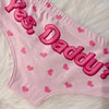 Yes Daddy Cute Cartoon Pink Print Women Underwear Panties Love Pattern Sexy Hip-Lifting Thong Student Briefs Erotic Lingerie