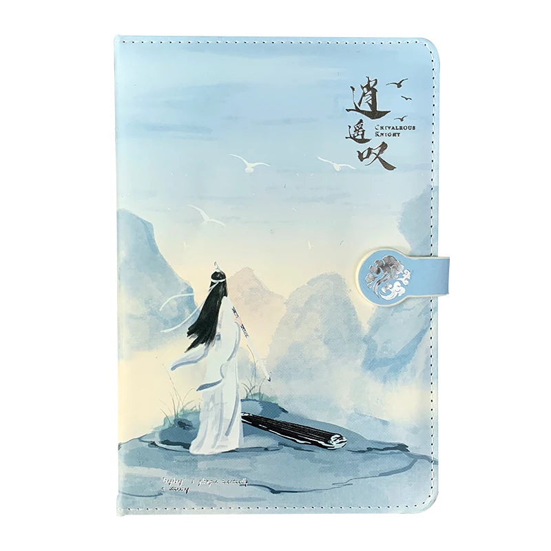 1Pc Anime Grandmaster Of Demonic Cultivation MDZS Notebook Wei Wuxian, Lan Wangji Planner Notebook Magnetic Buckle Book