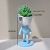 Disco Ball Flower Planter Creative Succulent Planter Pot Walking Man Figurine Flower Plants Vase Container Home Garden Decor