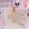 Sanrio Kawaii A6 Notebooks Kuromi Cinnamonroll My Melody Anime Notepads Cute Weekly Planner Writing Paper School Stationery